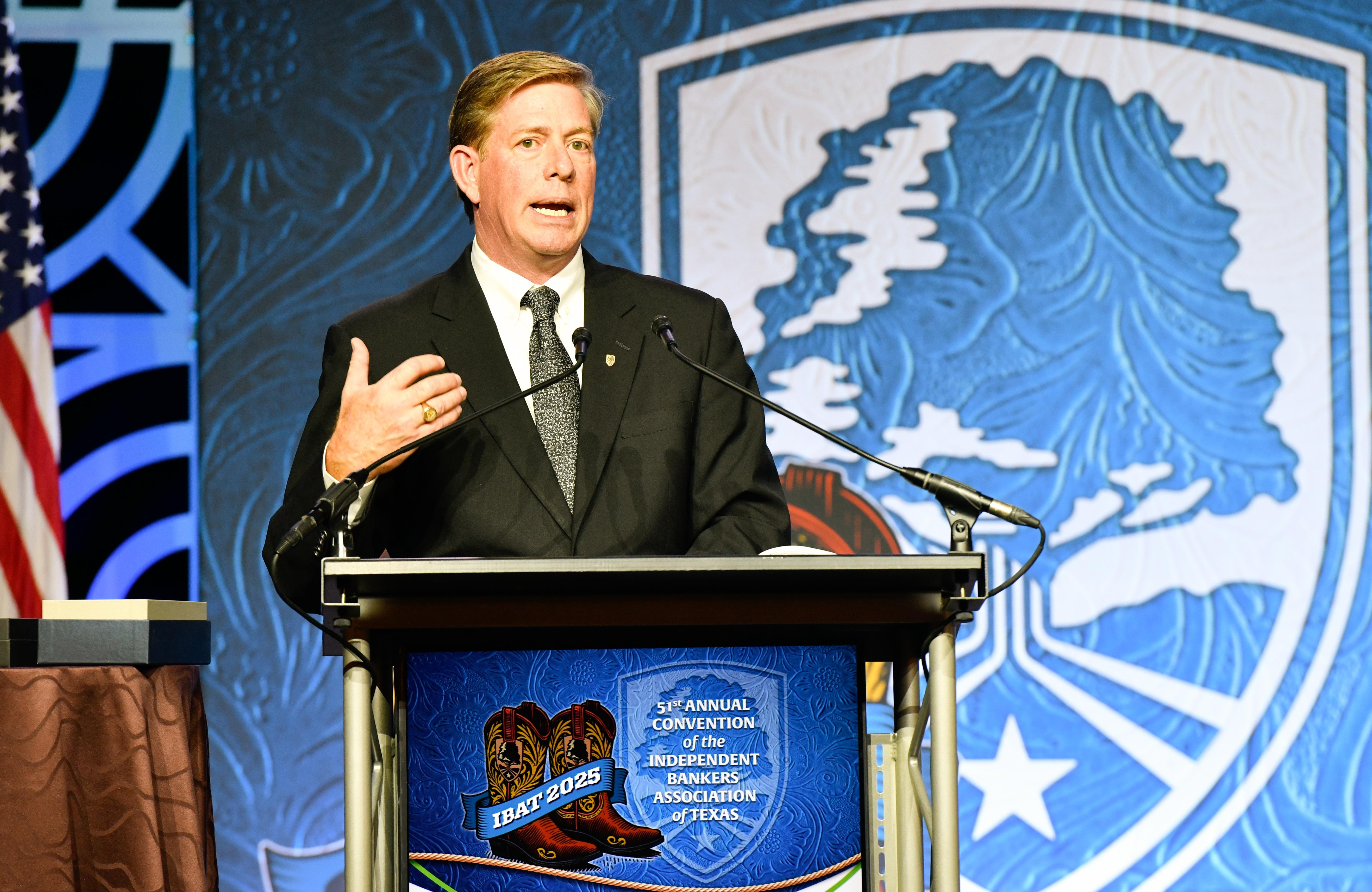 IBAT Board President speaking at Annual Convention